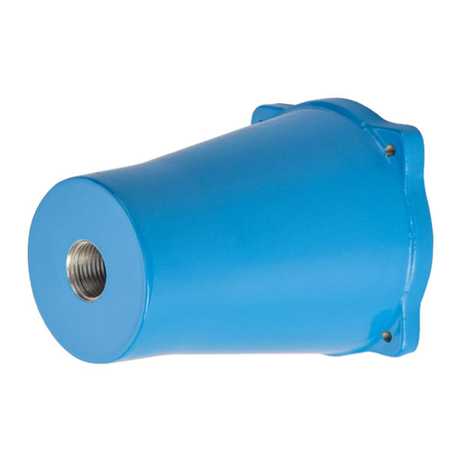 Product image for Meltric 594P0N10 Handle Metal, Aluminum painted, Blue, Size 4