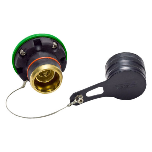 Product image for Meltric 45-4800T-P80 SP Inlet, Poly, Black, Size S, IP66/IP67, Single Pole, 600A, 600 VAC, 60 Hz