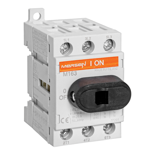 Product image for Mersen M253 IEC UL508 Switch 25A 3p