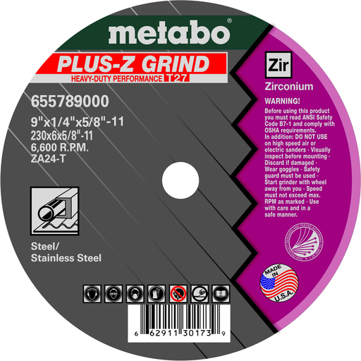 9 X 1/4 X 5/8-11 GW ZA24T