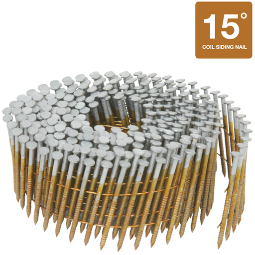 2-1/4 Inch Hot Dipped Galvanized Wire Coil Siding Nails | 13367HPT
