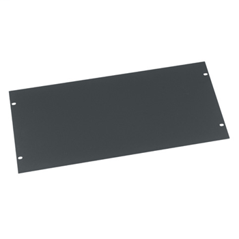 Blank Panel, 8.75"x19", 5U, Steel, Black Powder Coat