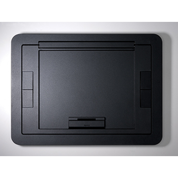 EFB610CTBK - Evolution Series EFB6, EFB8, EFT10 Floor Box Flush Style Cover with Carpet Insert - Black