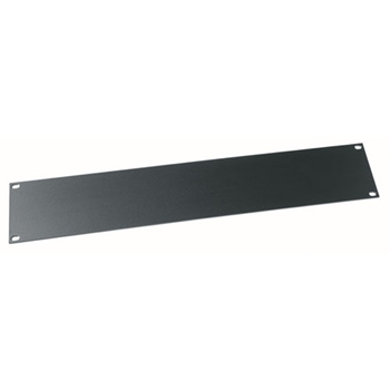 Blank Panel, 3.50"x19", 2U, Aluminum, Black Powder Coat