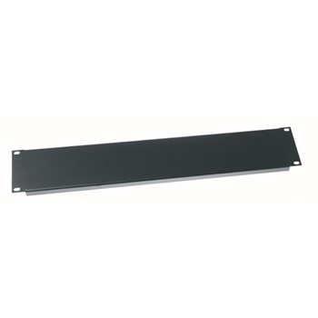 Blank Panel, 3.50"x19", 2U, Steel, Black Powder Coat
