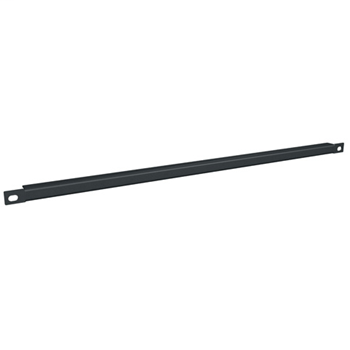 Blank Panel, 0.583"x19", Steel, Black Powder Coat