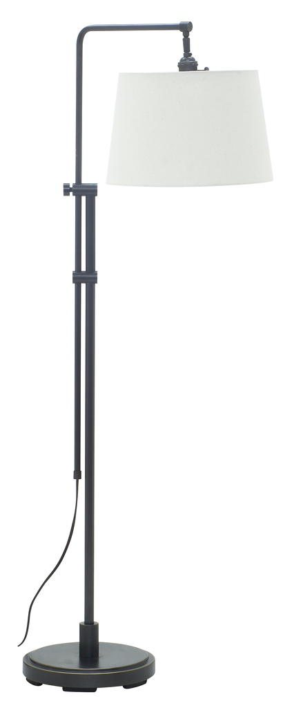 Product image for Crown Point 1 Light Adjustable Downbridge Floor Lamp - Oil Rubbed Bronze