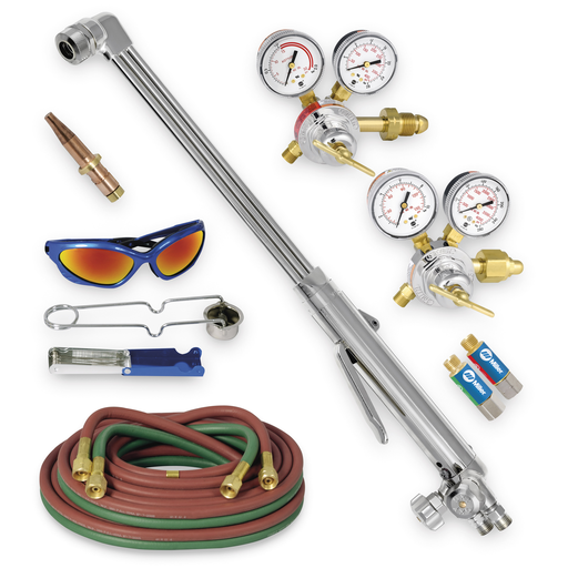 Heavy Duty Hand Cutting Torch Outfit with Acetylene Tip, CGA 510