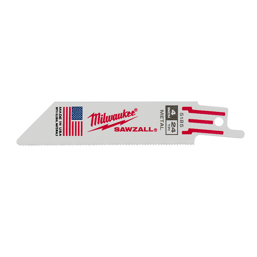 4 in. 24TPI SAWZALL Blade (5 Pack)
