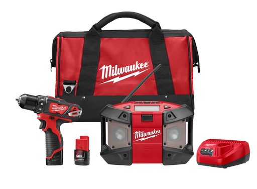 Product image for Milwaukee 2492-22 Cordless Combination Power Tool Kit