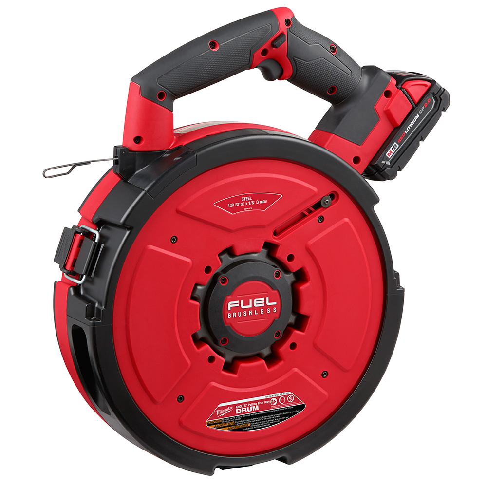 Milwaukee 2873A22 M18 FUEL™ ANGLER™ 120' Steel Pulling Fish Tape Kit