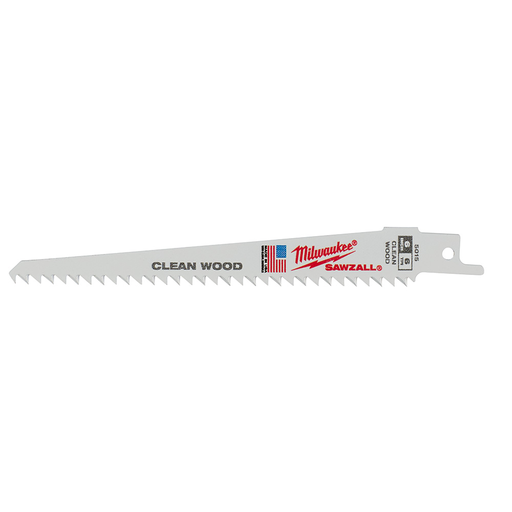 6 in. 6 TPI Fleam Ground SAWZALL® Blades (5 Pack)