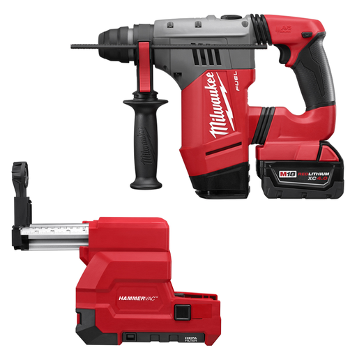 M18 FUELâ„¢ 1-1/8 in. SDS-Plus Rotary Hammer & HAMMERVACâ„¢ Dedicated Dust Extractor Kit