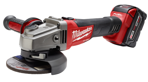 Product image for Milwaukee 2781-21 M18™ FUEL™ 4-1/2" / 5" Grinder, Slide Switch Lock-On 1 Battery