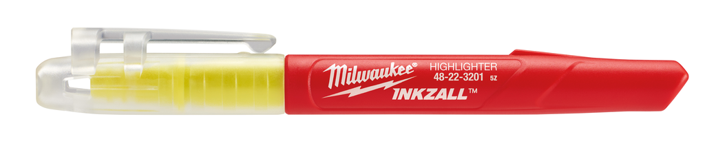 Product image for Milwaukee 48-22-3201 5 pk INKZALL™ Yellow Jobsite Highlighter