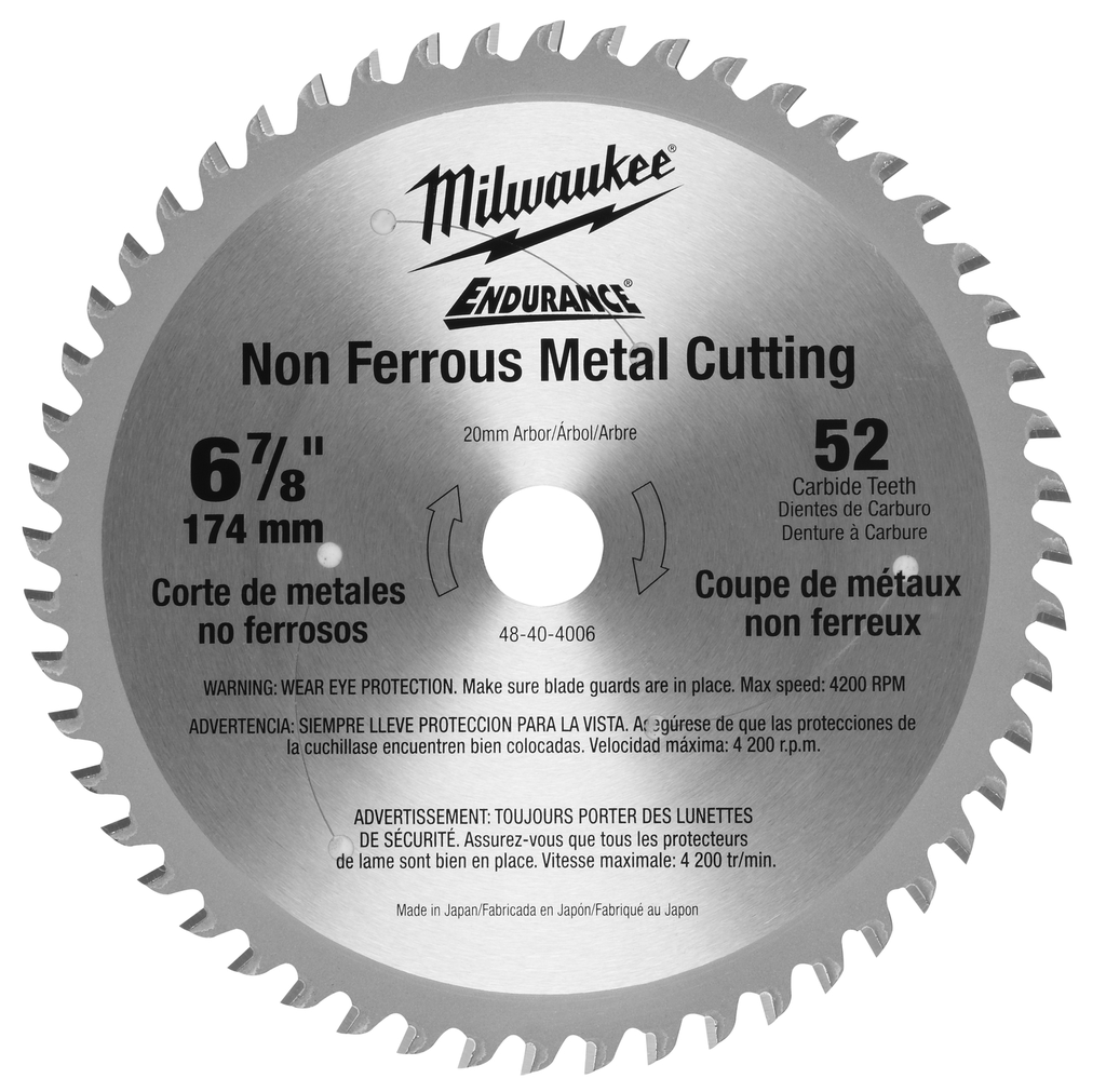 Product image for Milwaukee 48-40-4006 6-7/8 In. 52 Teeth