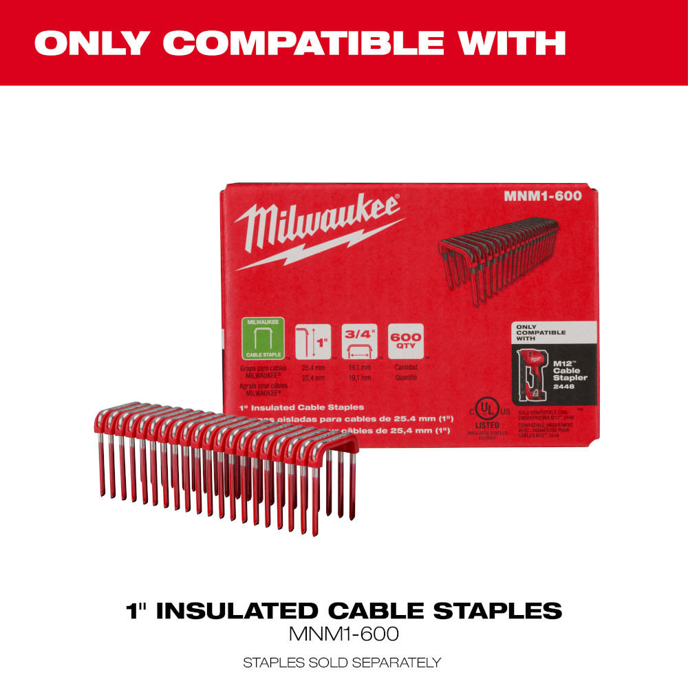 Milwaukee 244821 Cable Stapler Kit Cooper Electric