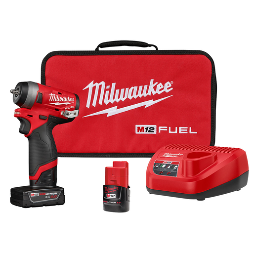 M12 FUELâ„¢ Stubby 1/4 in. Impact Wrench Kit