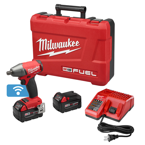 Milwaukee 2759-22 M18 FUEL&#8482; 1/2" Compact Impact Wrench w/ Pin Detent with ONE-KEY&#8482; Kit