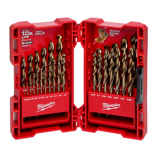 RED HELIX™ Cobalt 29pc Drill Bit Set