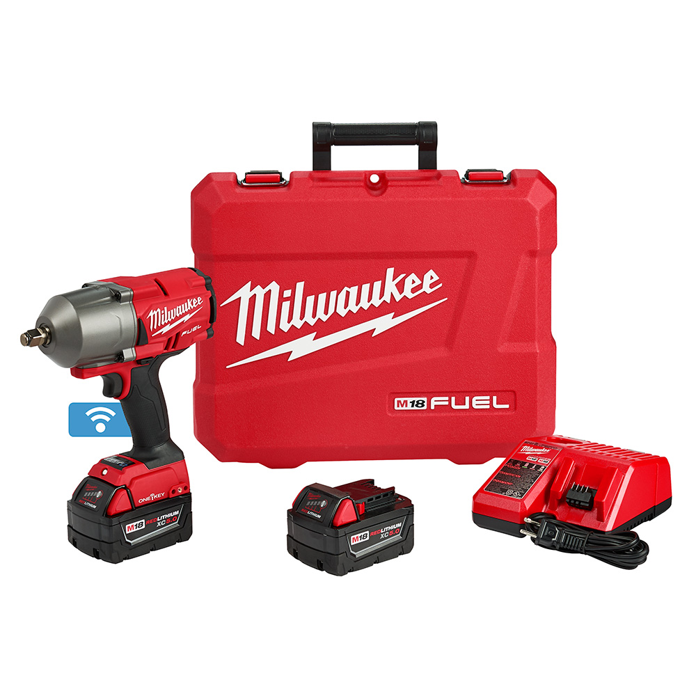 Product image for Milwaukee 2863-22 M18 FUEL™ w/ONE-KEY™ High Torque Impact Wrench 1/2" Friction Ring Kit