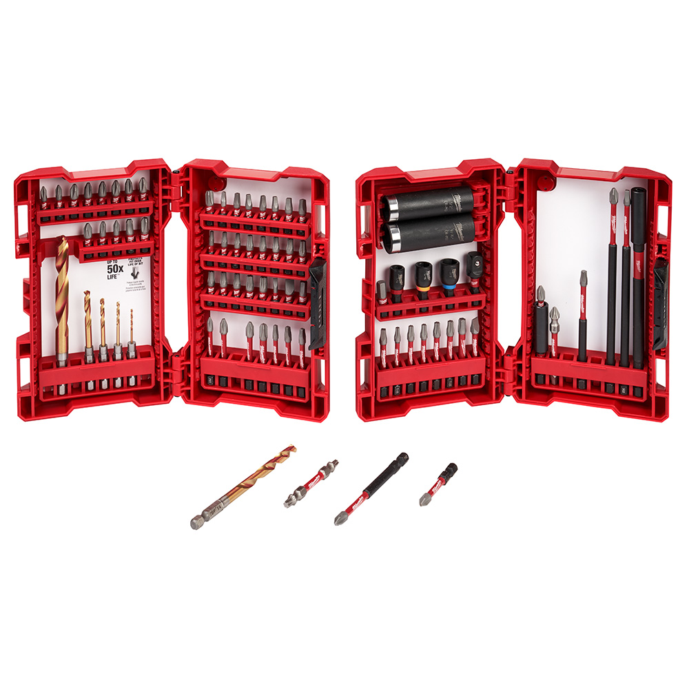 Product image for Milwaukee 48-32-4030 SHOCKWAVE™ 75-Piece Impact Drill and Drive Set