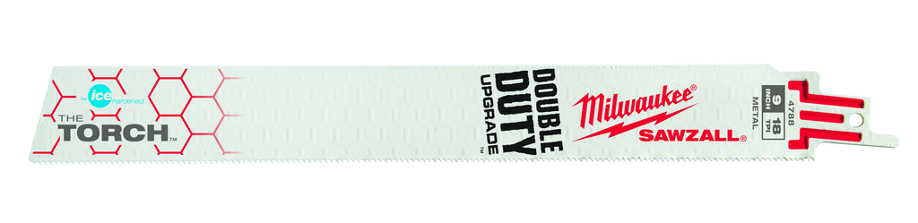 Product image for Milwaukee 48-01-9788 9" 18 TPI THE TORCH™ Ice Hardened™ SAWZALL® Blades (Bulk - 100 Pk)