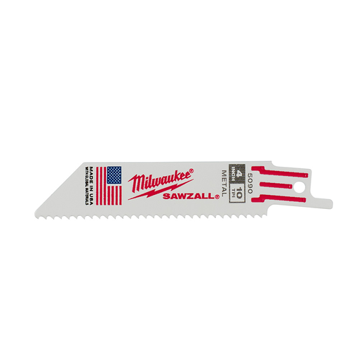 4 in. 10 TPI Thin Kerf SAWZALL® Blades 5PK