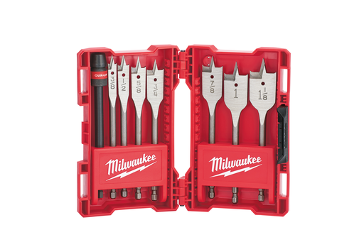 8-Piece Universal QUIK-LOK™ Flat Boring Bit Set