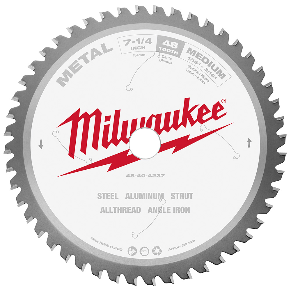 Product image for Milwaukee 48-40-4237 7-1/4 in. 48T Metal