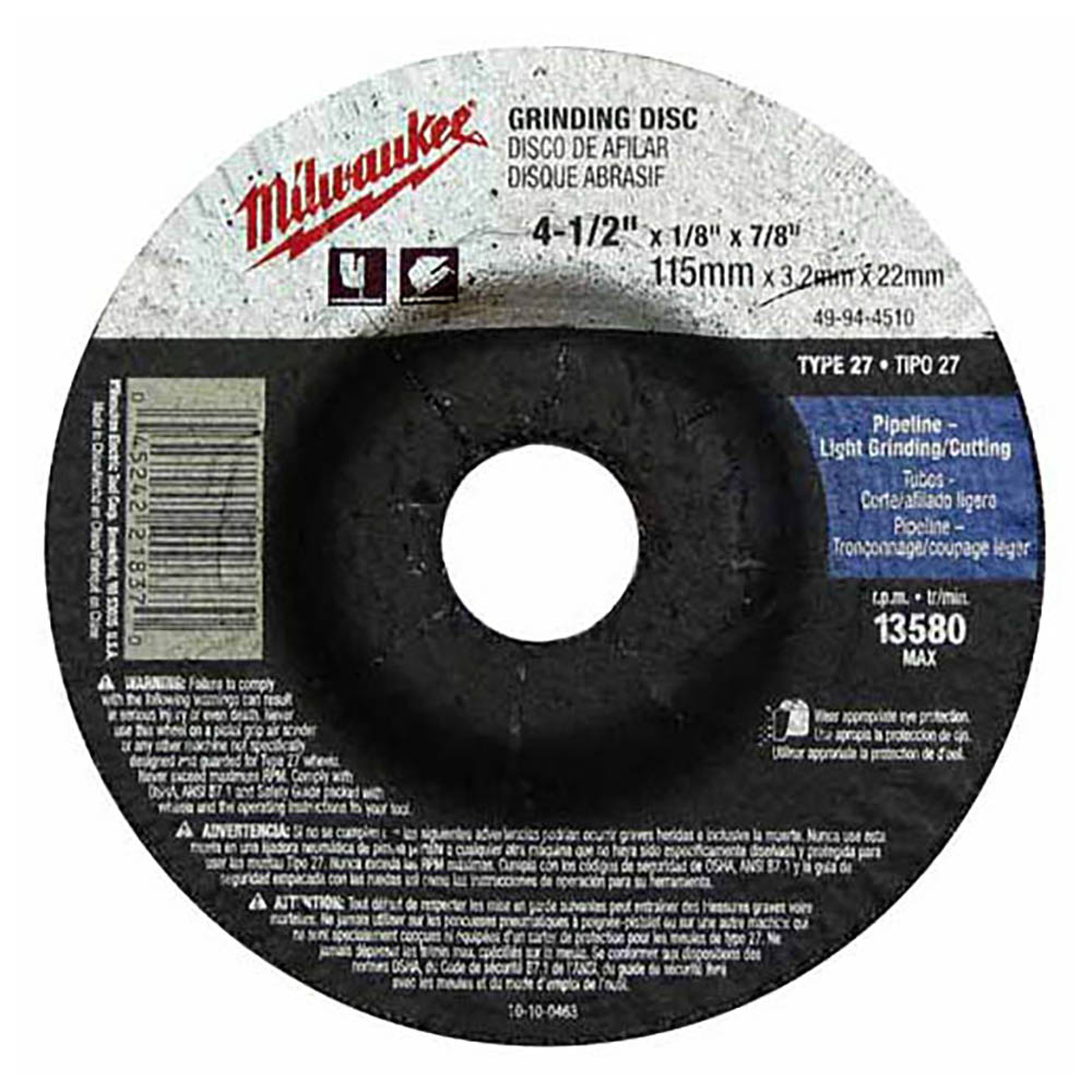 Product image for Milwaukee 49-94-5010 Grinding Wheel