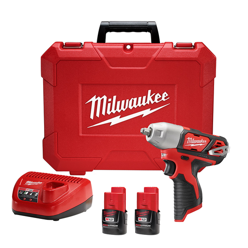 Product image for Milwaukee 2461-22 M12™ 1/4" Impact Wrench Kit