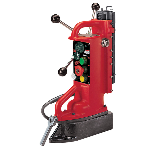 Product image for Milwaukee 4203 120 AC 11" Drill Travel Adjustable Position VS Base Electromagnetic Drill Press