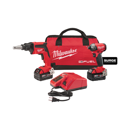 Milwaukee 2896-22 M18 FUEL&#8482; Drywall Screw Gun / Hydraulic Driver Combo Kit