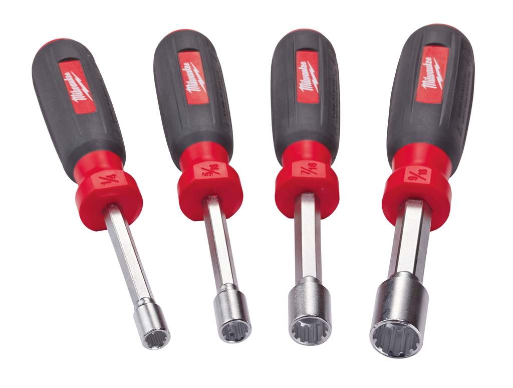 4 pc Hollow Shaft SAE Nut Driver Set