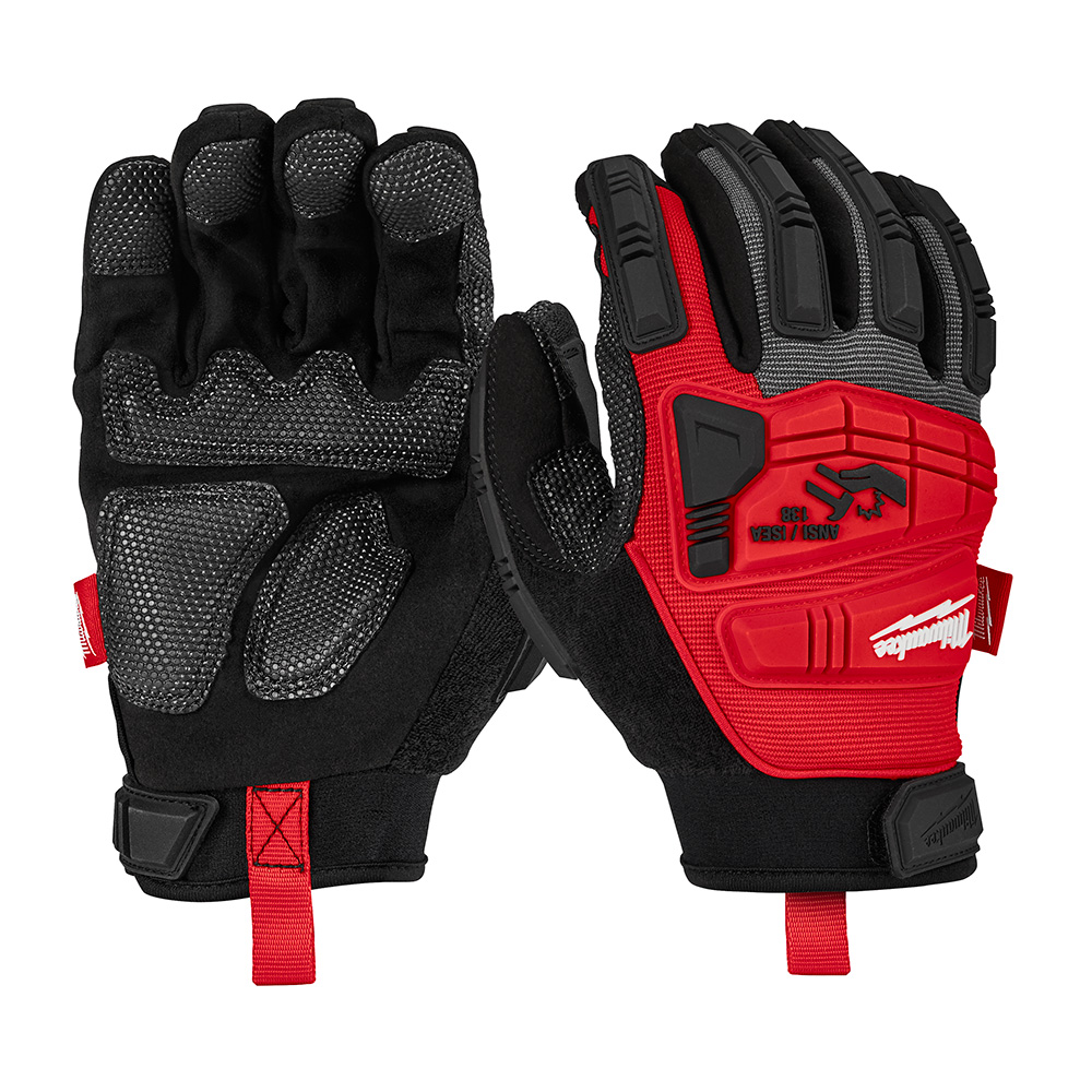 Product image for Milwaukee 48-22-8753 Impact Demolition Gloves, Padded Palm, Impact Rated - XLarge (1pr)