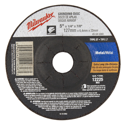 Product image for Milwaukee 49-94-5080 Grinding Wheel