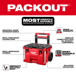 Milwaukee PACKOUT 22 In. Rolling Toolbox, 250 Lb. Capacity