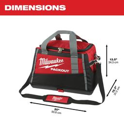Milwaukee PACKOUT 8-Pocket 20 In. Tool Bag