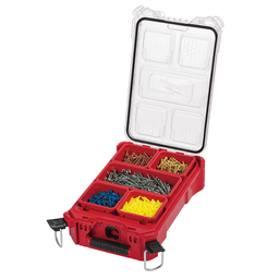 Milwaukee PACKOUT 9.75 In. W x 4.50 In. H x 15.25 In. L Compact Small Parts Organizer with 5 Bins