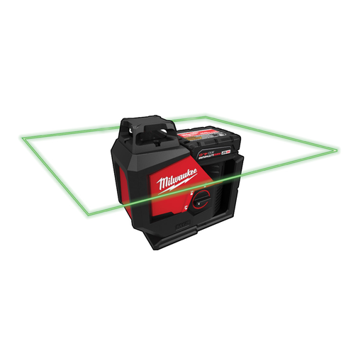 Product image for MILW 3631-21 M12 GREEN 360deg SINGLE PLANE LASER KIT