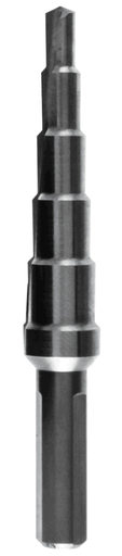 STEP DRILL,HSS 3/16"-1/2"