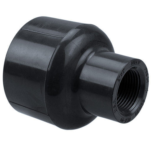 450133R 11/2X1 THD COUP PVC 80