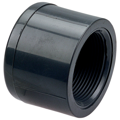 4517-3 1/4 THD CAP PVC 80