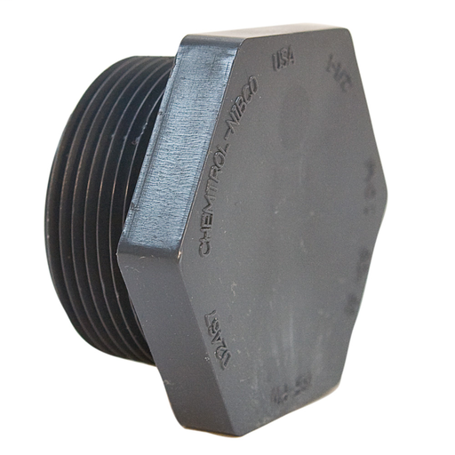 4516-4 1/2 THD PLUG PVC 80