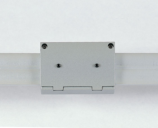 Product image for NORA NRS90-P81S Straight Rail Connector, Power (Live), Silver