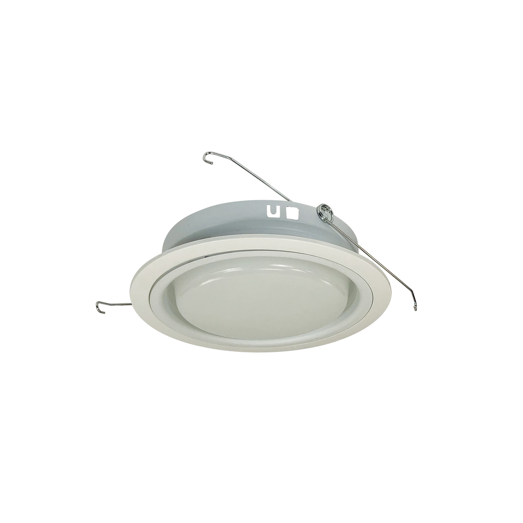 Product image for NORA NTM-46W White Baffle with Regressed Drop Opal