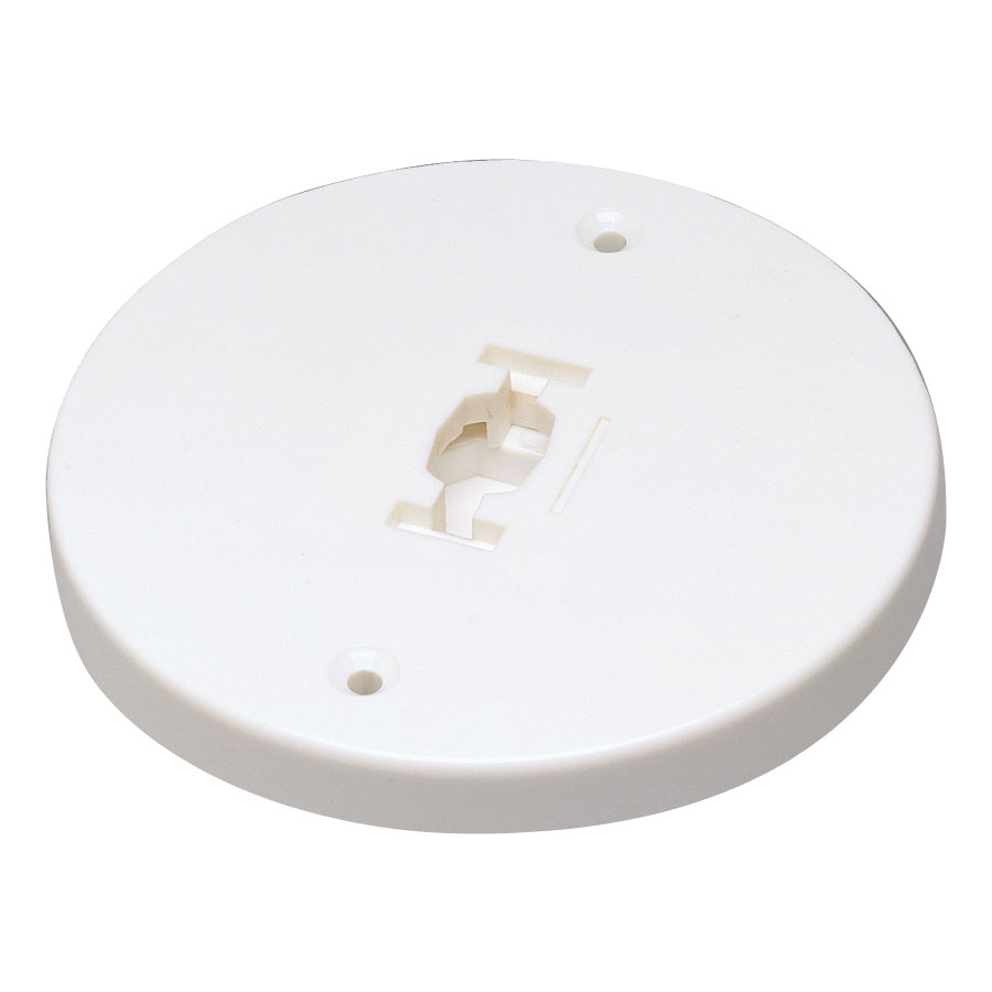 Product image for NORA NT-366W Round Line Voltage Monopoint Canopy, White