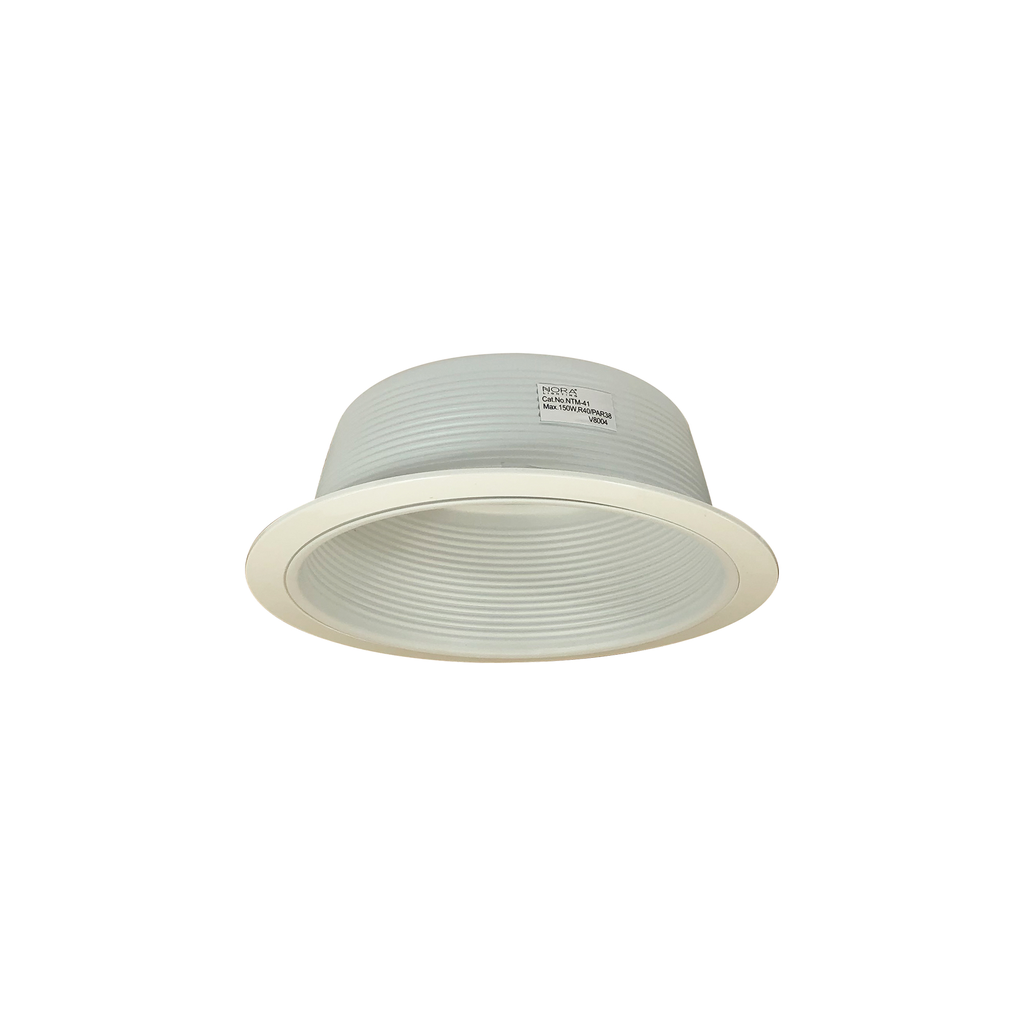 Product image for Nora NTM-41 6" White Stepped Baffle with Ring