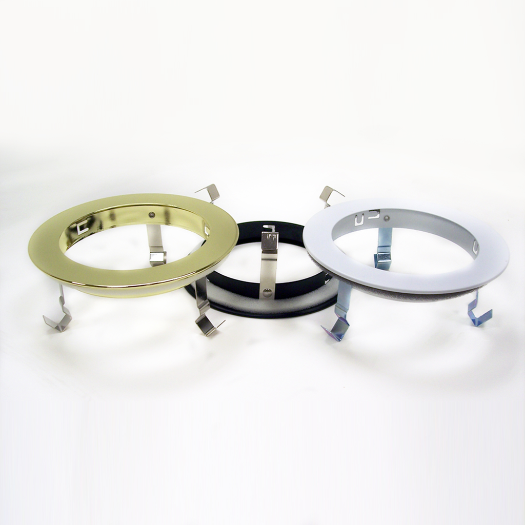 Product image for NORA NOR-401W 7/8"" White Designer Metal Ring for 4"" Trim